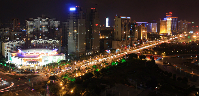 惠州江北的夜景