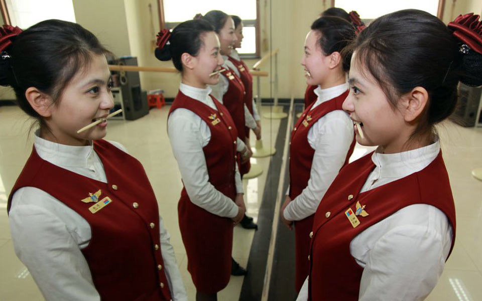 两会漂亮女服务员