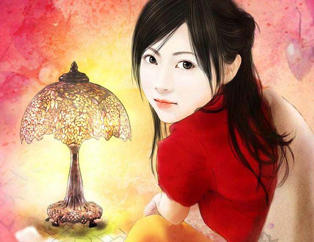 非常漂亮的<em>现代美女</em>手绘图论坛图片_靖边论坛