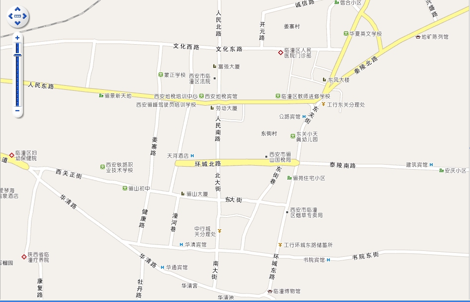 临潼区-地图图片