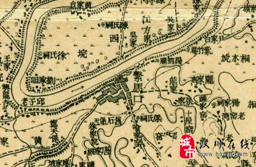 民国早期的汉川地图图片