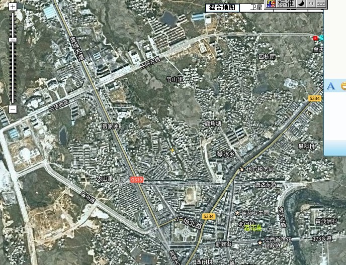 莲花县各乡镇卫星地图图片