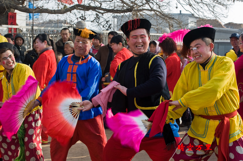 董宝瑞:昌黎乡村为祭拜千年古槐举办的秧歌会