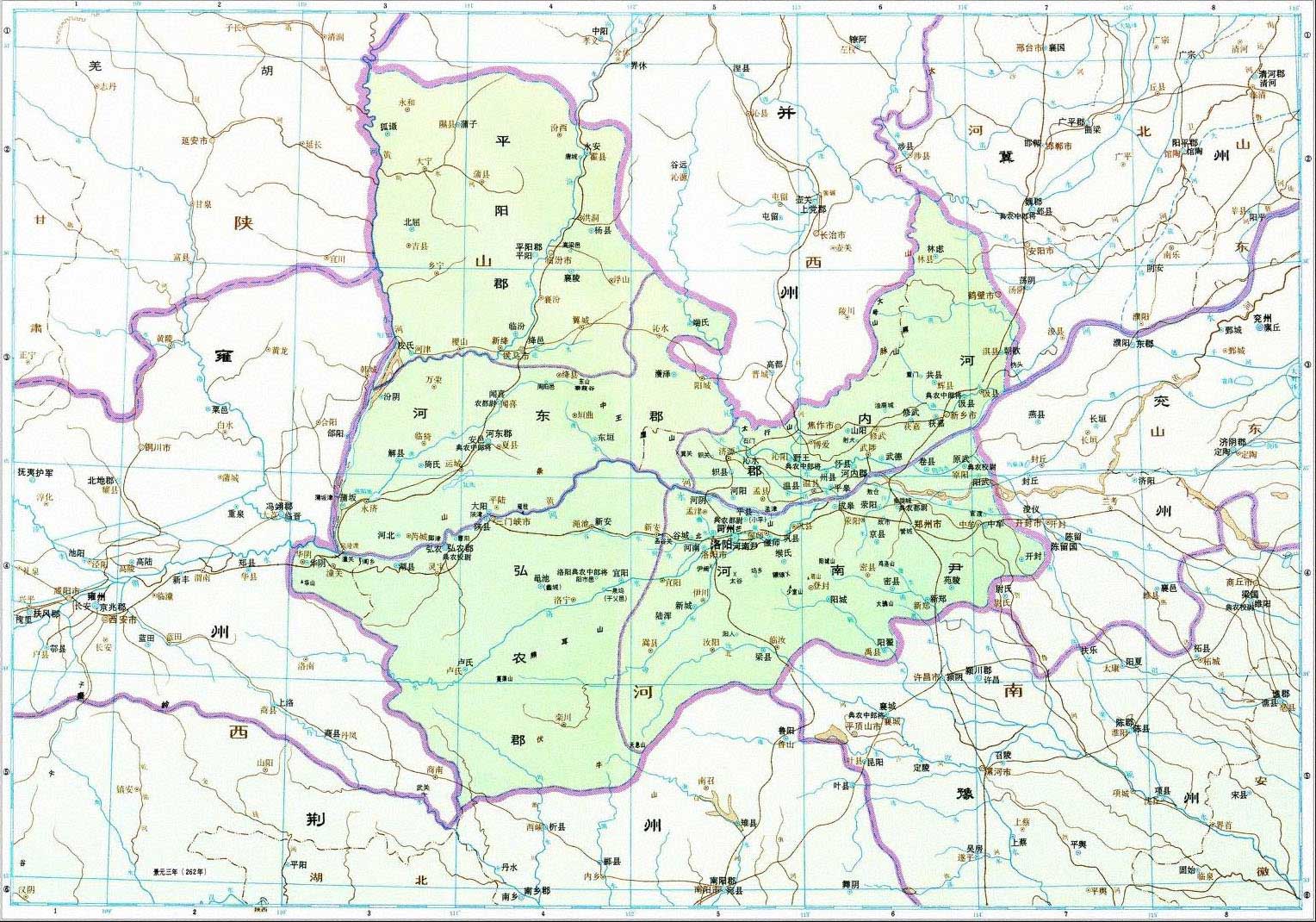 三国时期详细地图(含古今对照)_闲谈杂记_洮南