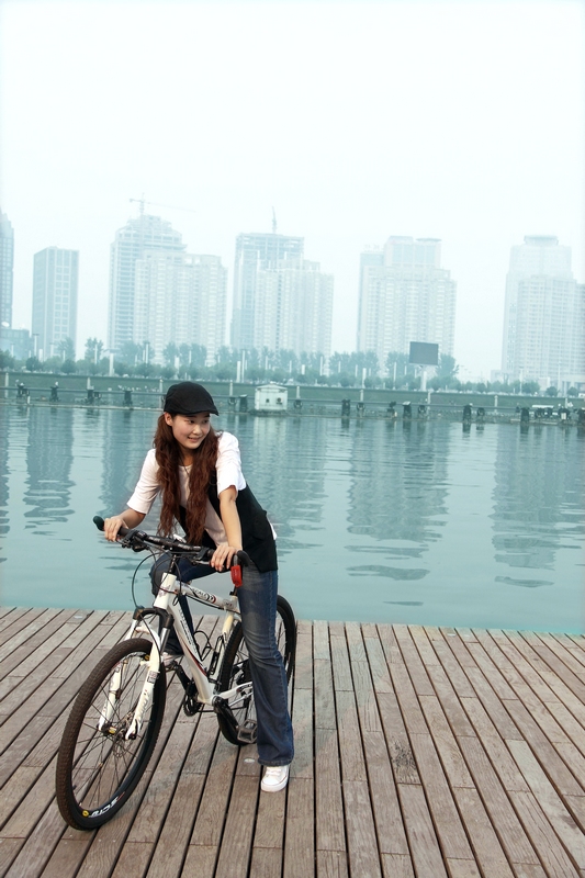 <em>美女单车</em>滨河秀_驴友骑行:单车 户外 车技_沂水