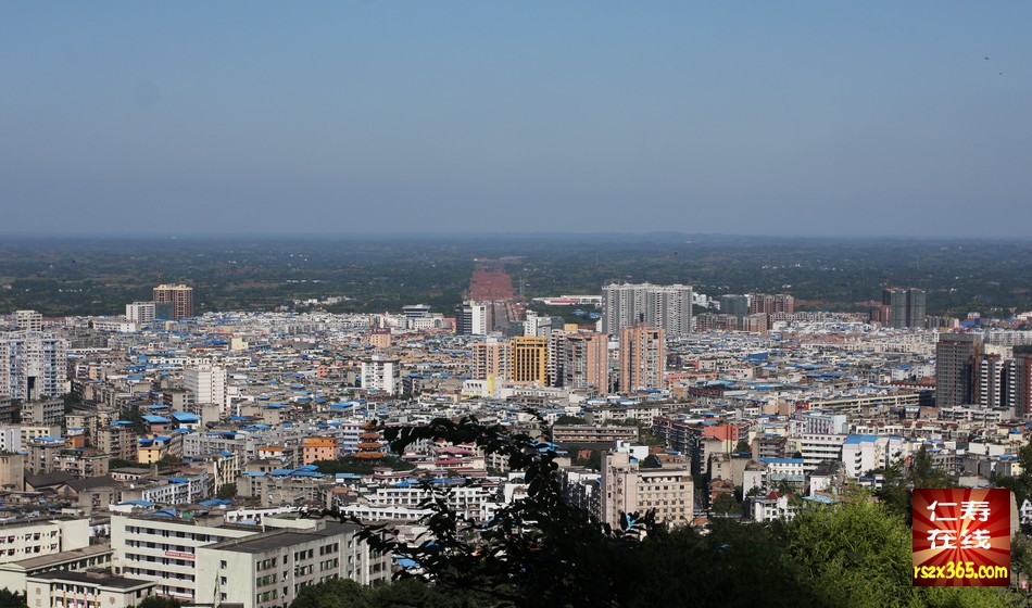 海量高清大图:从高处实拍仁寿县城全景,悉数全城标志建筑