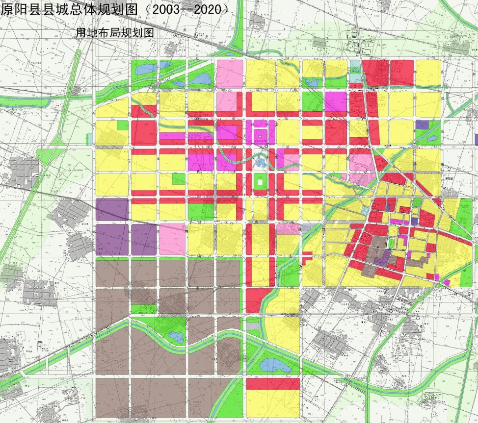 [图]内部资料:原阳县2003-2020年的规划图