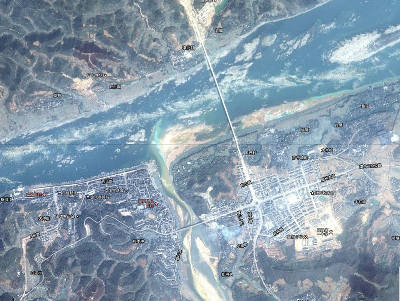 主题: [原创]藤县县城的卫星地图
