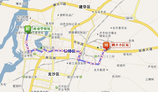 齐齐哈尔公交线路及站点大全