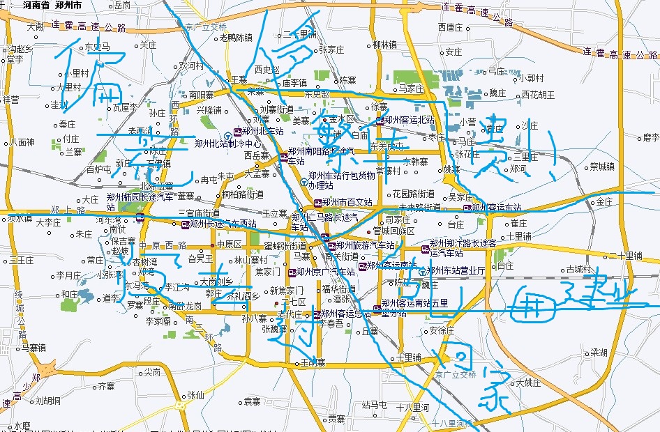 网友眼中的郑州地图,谁弄个中牟地图啊?