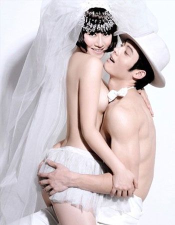 80后准新人勇敢尝试裸体婚纱摄影