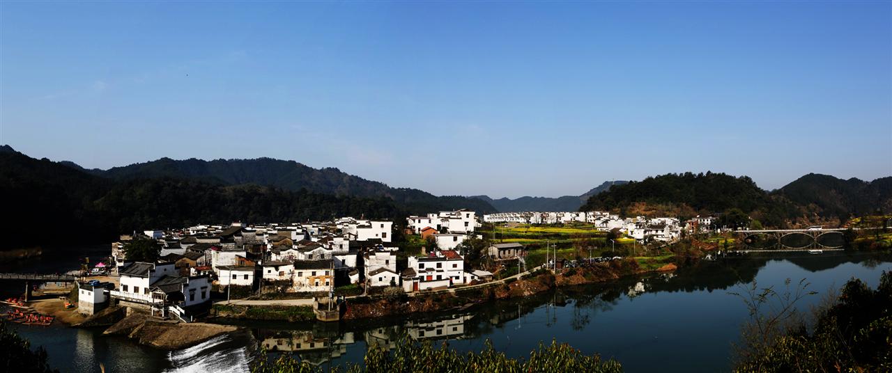 婺源汪口全景图