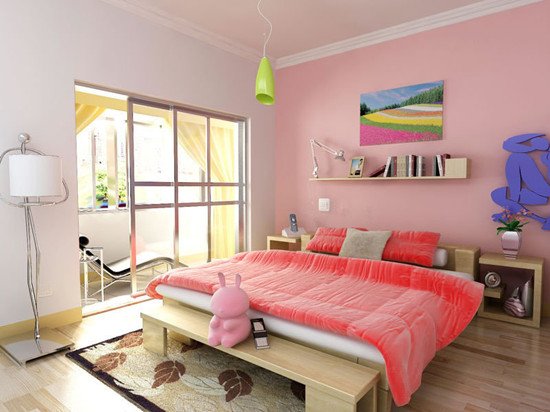 粉色与房间完美搭配 打造蜜桃花样公主房