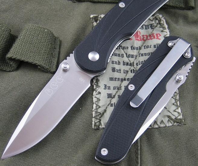 BEE-L02黑色G10手柄线锁折刀