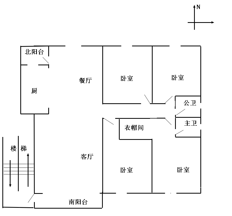 农村自建四房一厅设计图