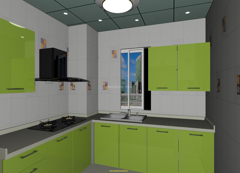 整体厨房绿色kic整体厨房图片5