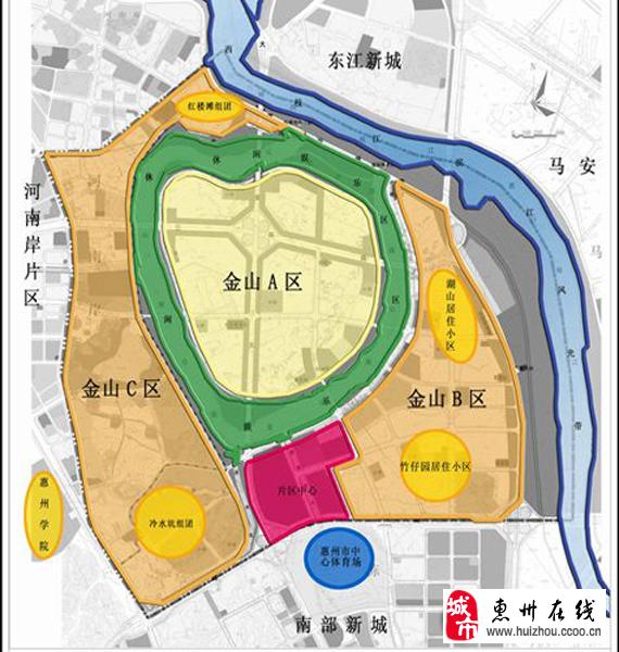 惠州金山湖片区规划以居住为主 商业和休闲娱乐为辅