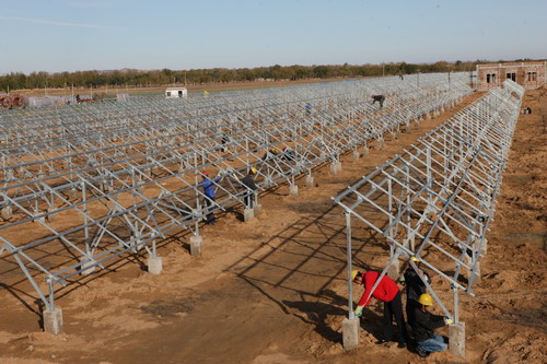 陕西省最大的光伏发电项目在靖边开工建设,靖