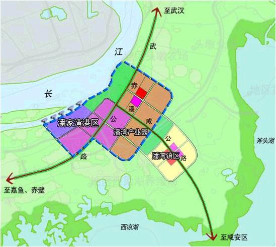 武汉新港咸宁潘家湾港口产业园规划