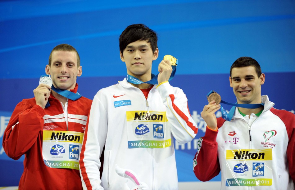 800自由泳孙杨绝对优势摘男泳首金 圆世界冠军