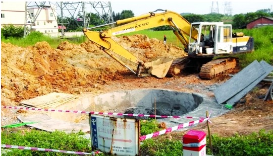 惠州博罗县一天然气管道施工危及光缆 被责令