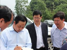 贵州省交通厅副厅长陈骏到长顺调研惠兴高速公路工程建设情况