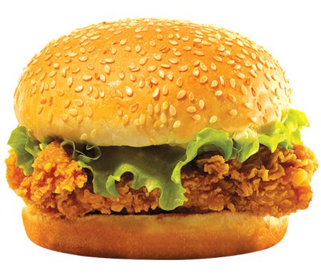 汉堡鸡腿 香辣鸡腿汉堡