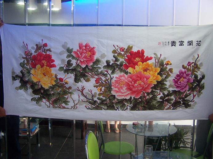 出售花开富贵十字绣