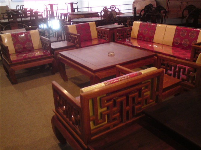 红木家具座套红木家具餐桌图片8