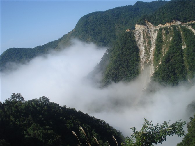 镇安塔云山景区 旅游景点 镇安之窗高清图片