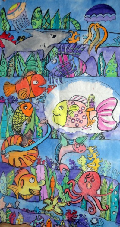 临潼儿童绘画参展作品45 节约资源保护环境从我做起 ...