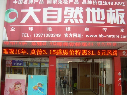 大自然地板蔡甸专卖店