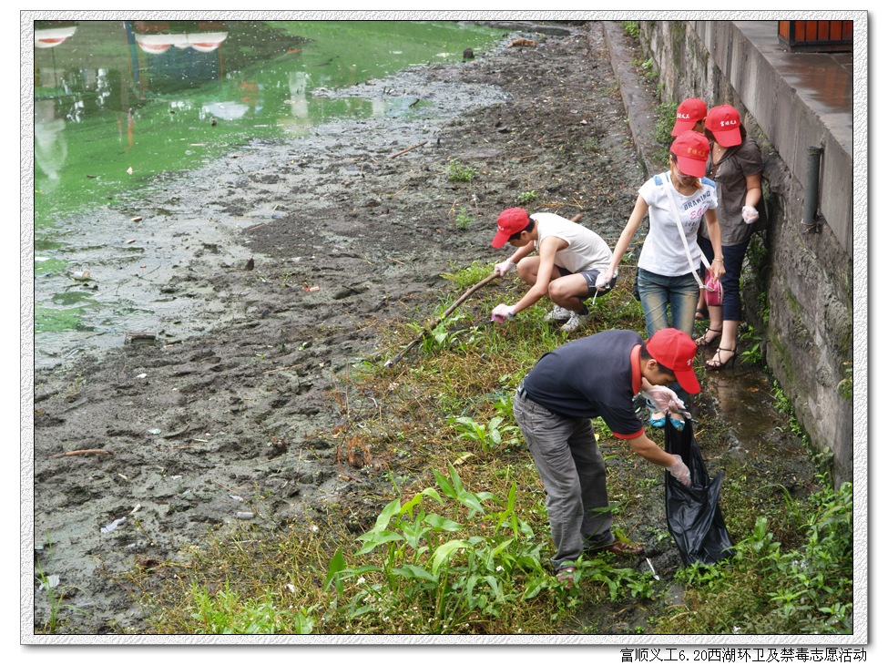6.20清扫西湖活动的报道